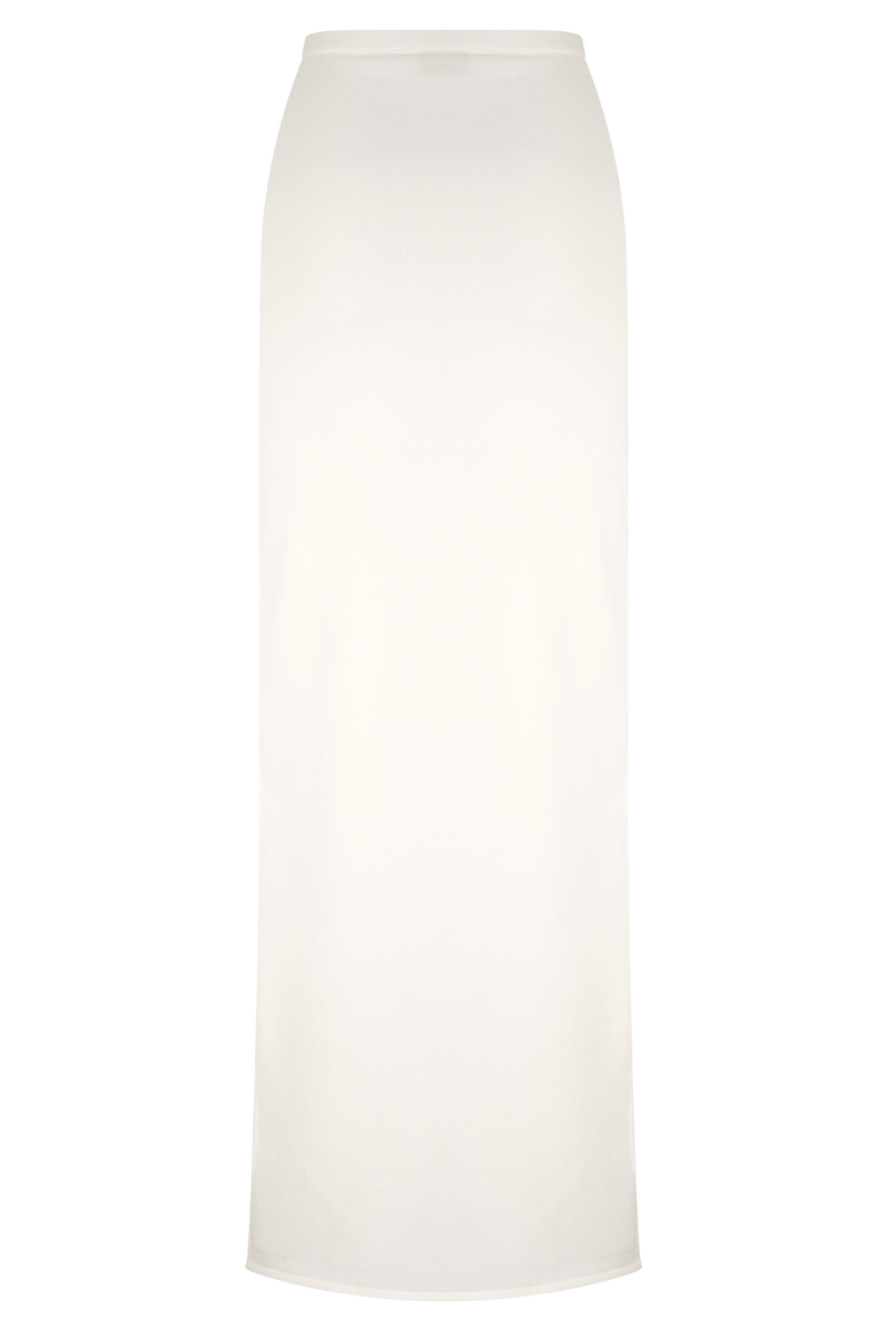 Alejandra Knit Maxi Skirt - White