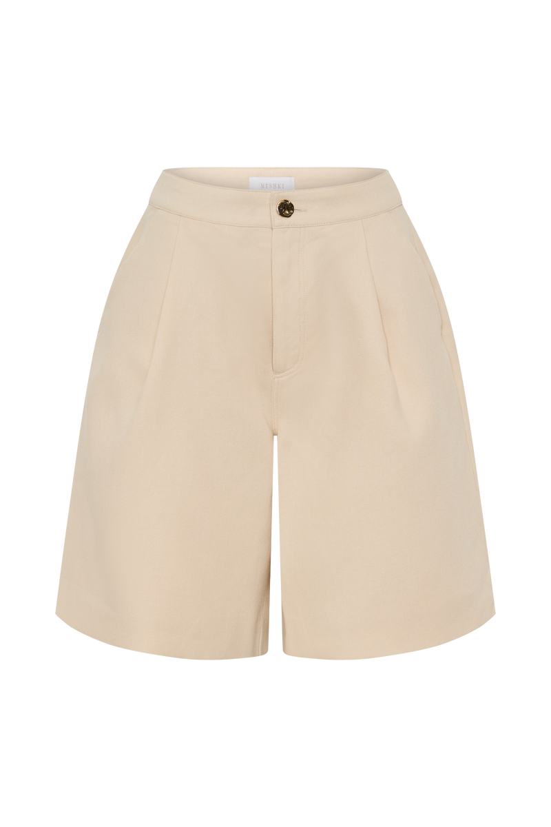 Andina Linen Shorts - Natural Beige