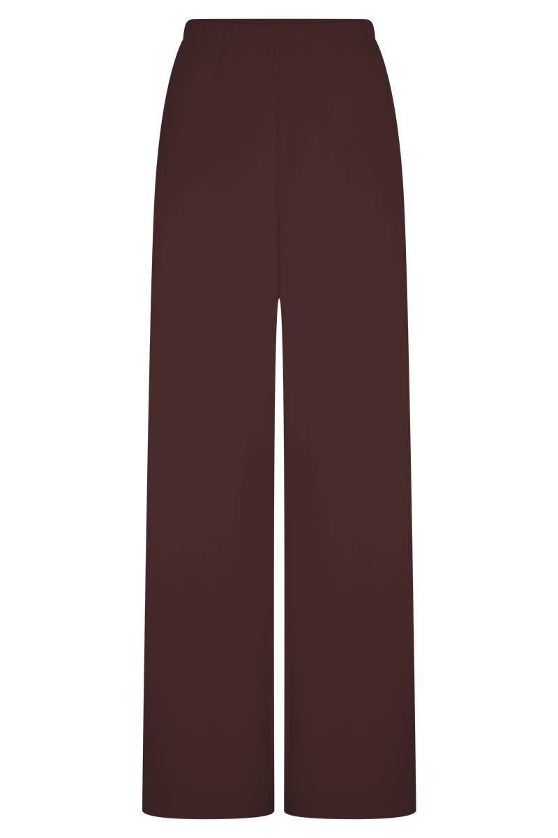 August Straight Leg Jogger - Chocolate