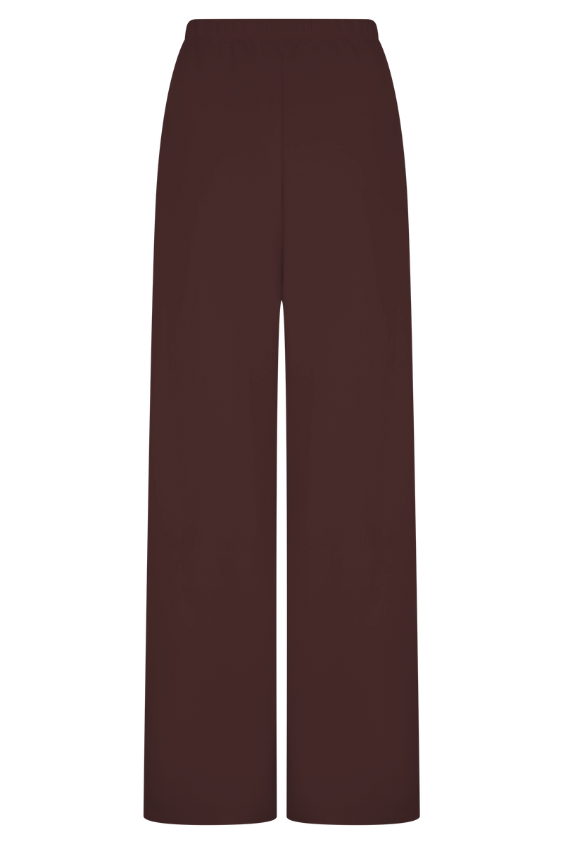 August Straight Leg Jogger - Chocolate