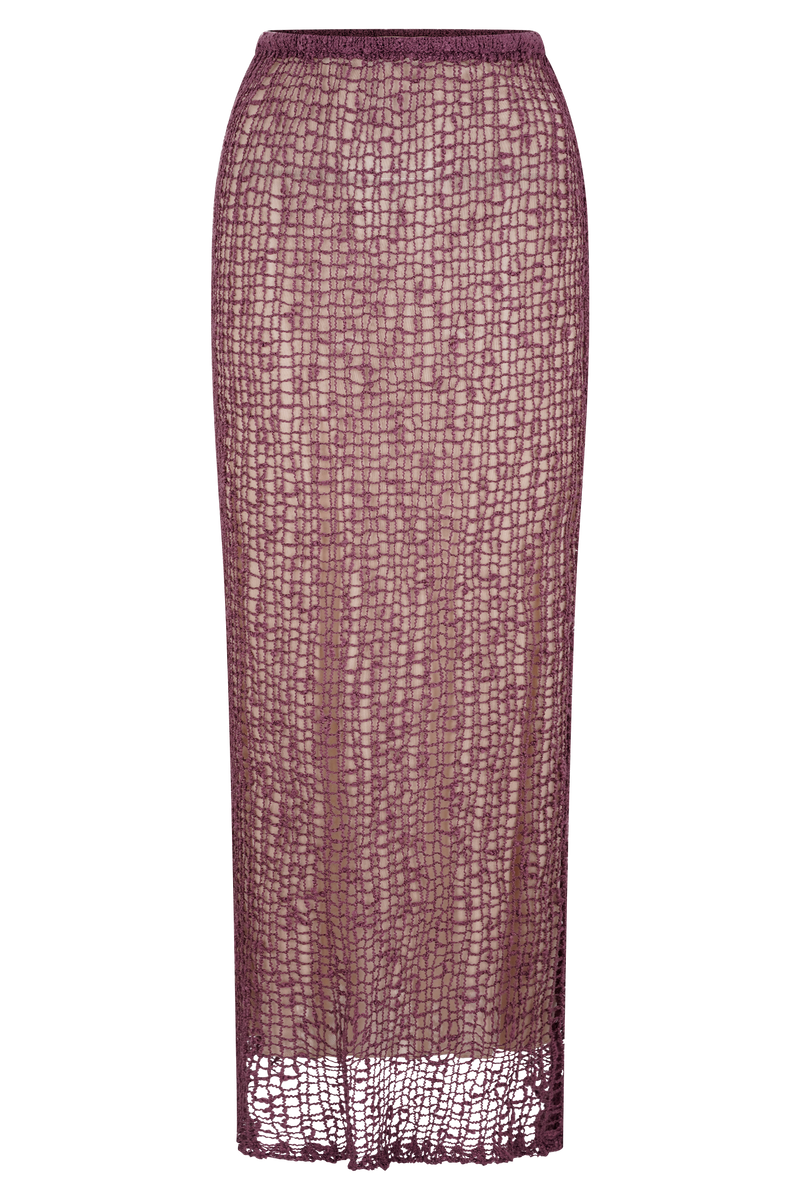 Cordelia Knit Maxi Skirt - Mauve