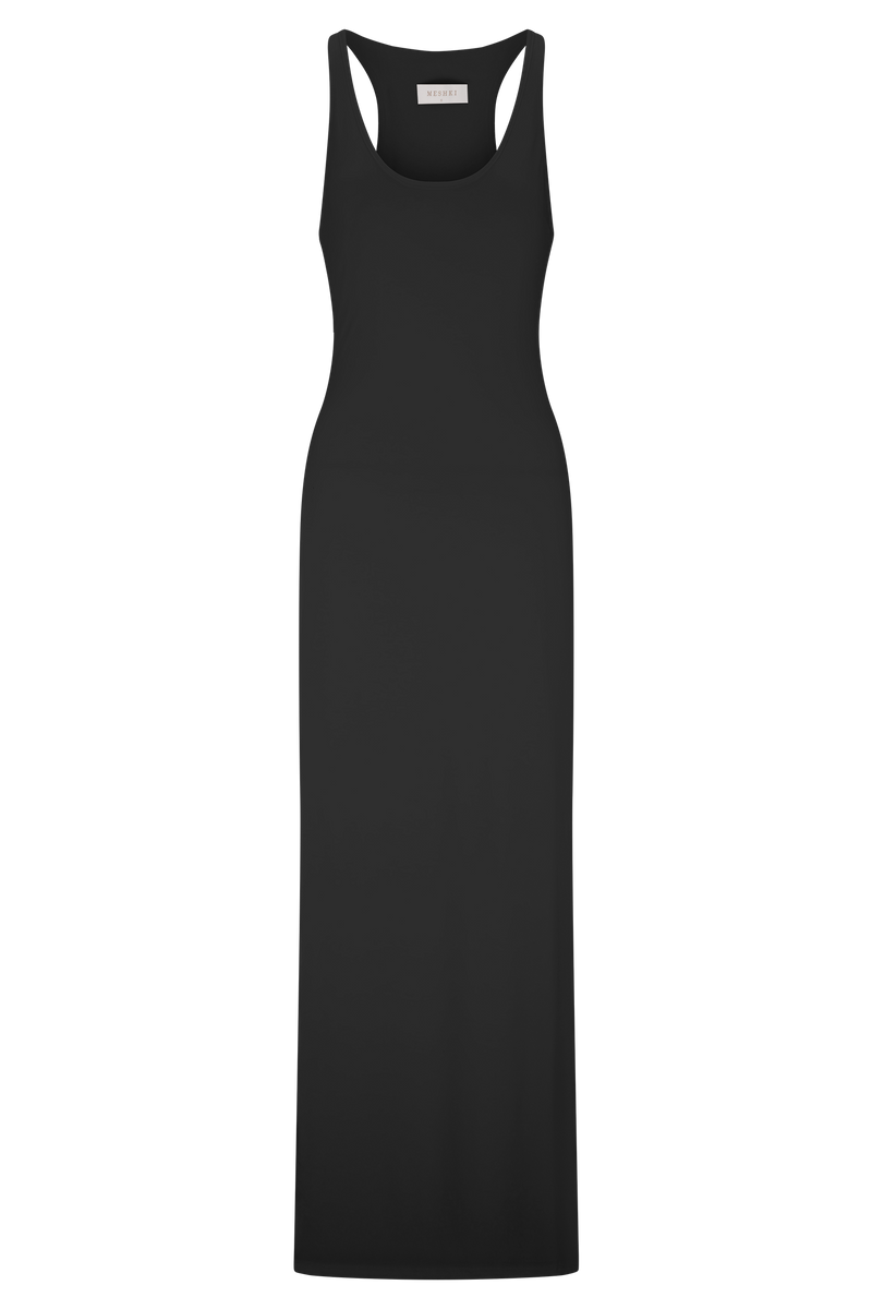 Ellerie Longline Racerback Top - Black