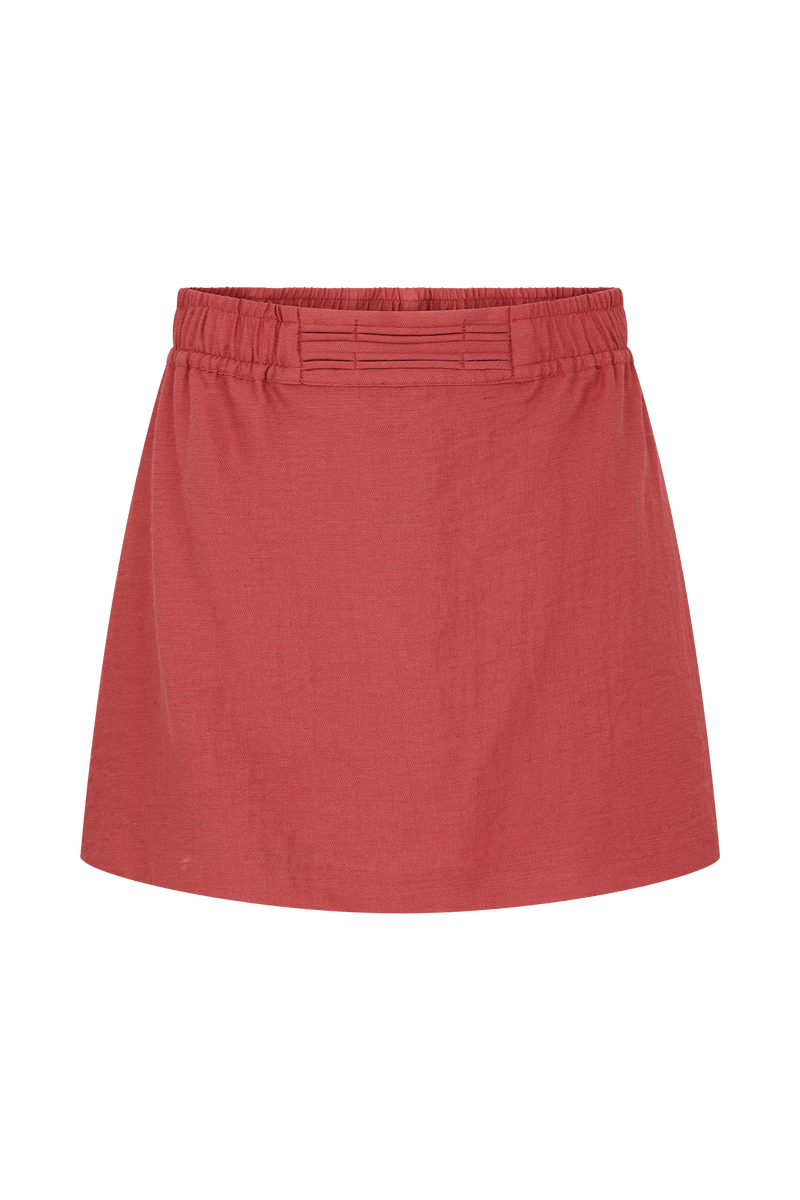 Kallie Linen Skort - Burnt Rose
