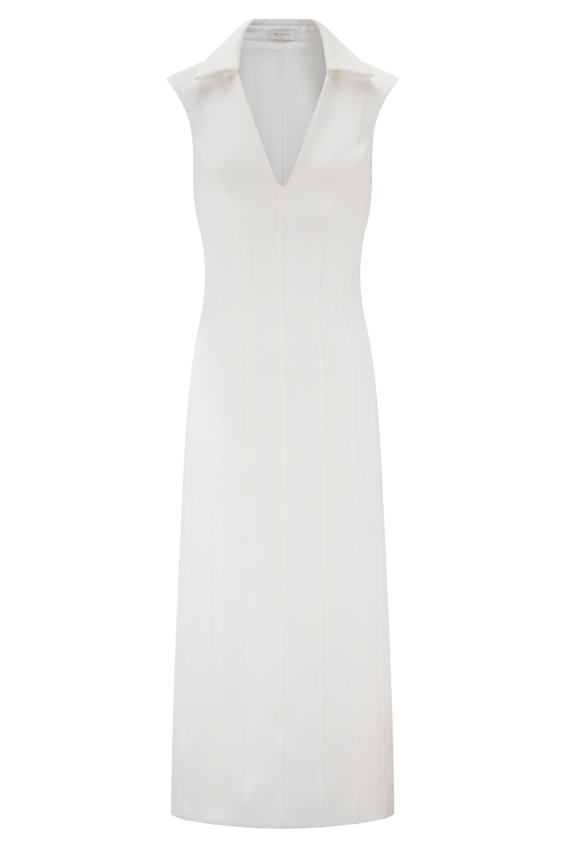 Keagan Sleeveless Midi Dress - Ivory