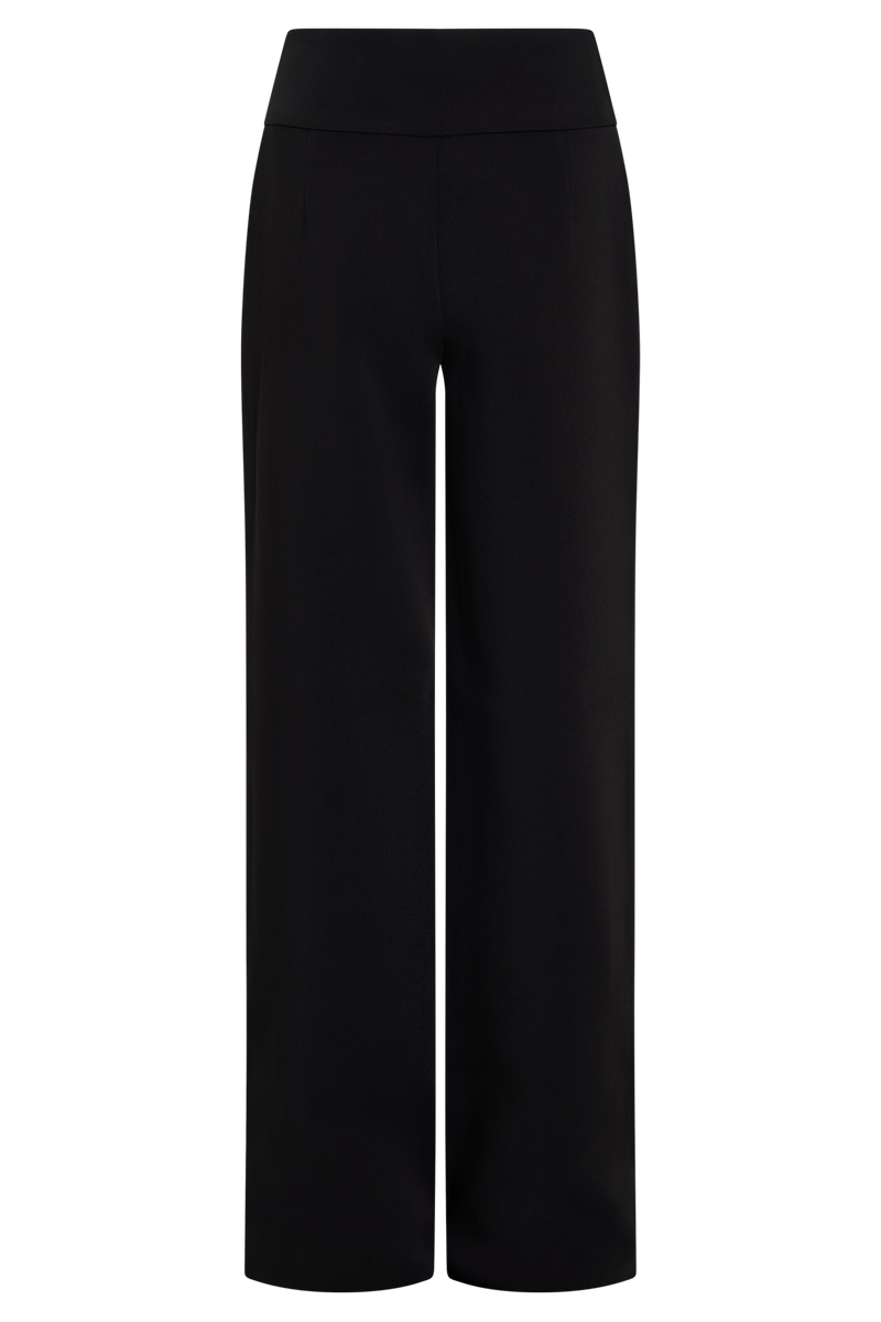 Lindie Straight Leg Suiting Pants - Black