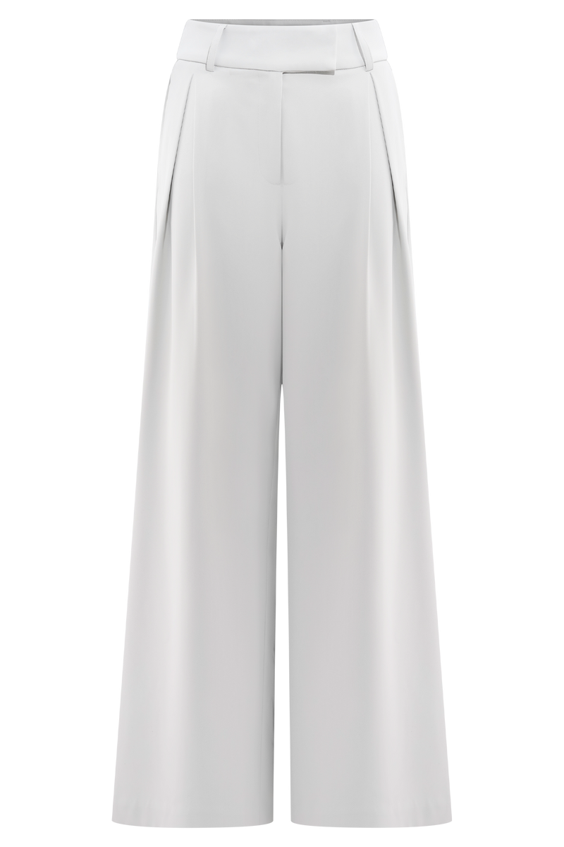 Jameson Pleated Wide Leg Pants - Light Sage