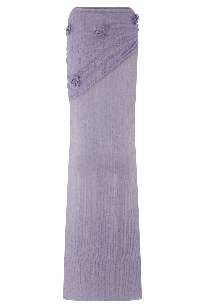 Orianna Orchid Knit Maxi Skirt - Orchid
