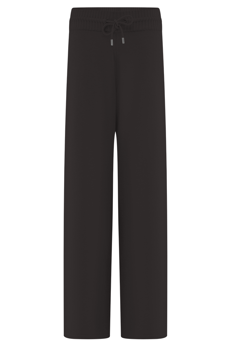 Natalya Knit Wide Leg Pants - Dark Chocolate