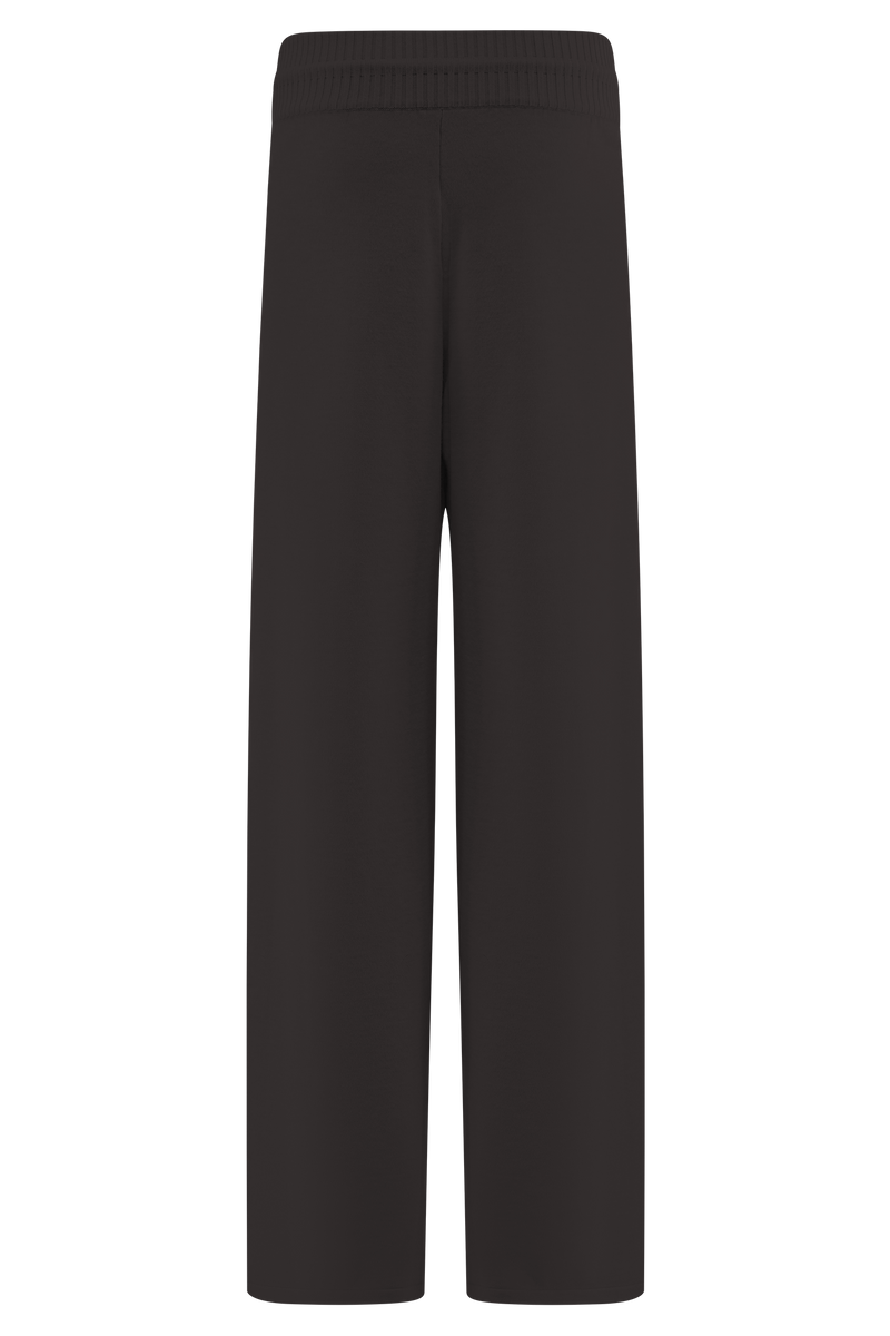 Natalya Knit Wide Leg Pants - Dark Chocolate