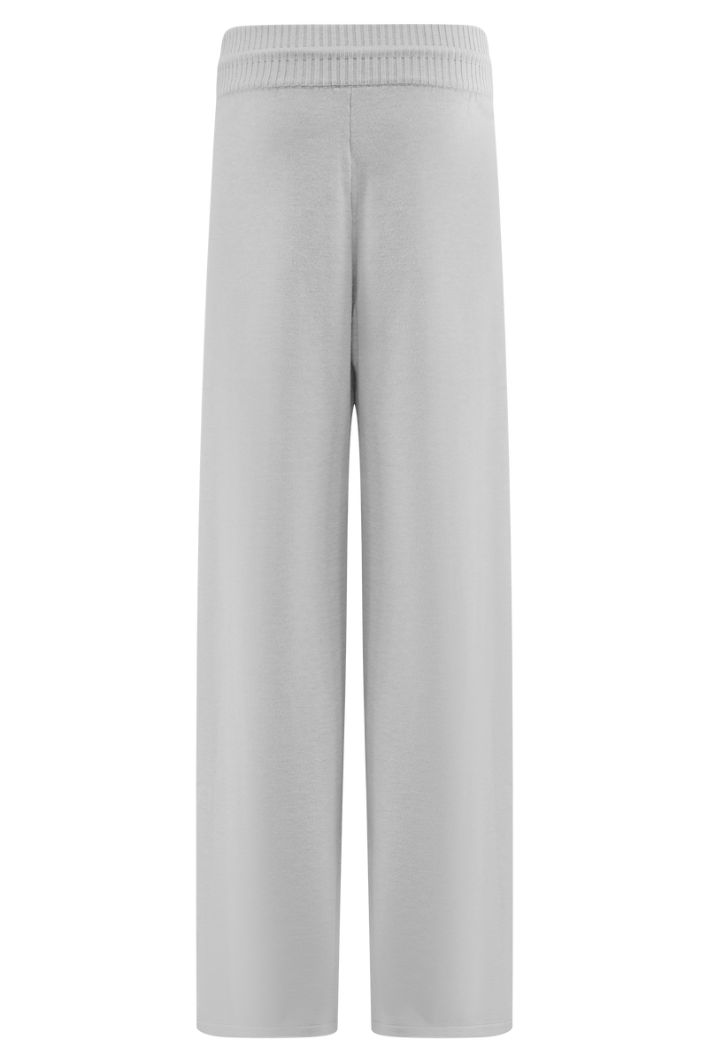 Natalya Knit Wide Leg Pants - Heather Grey Marle