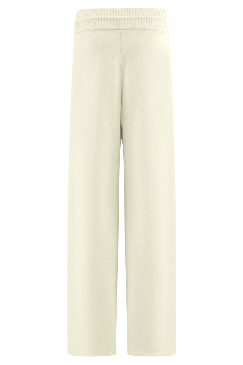 Natalya Knit Wide Leg Pants - Ivory