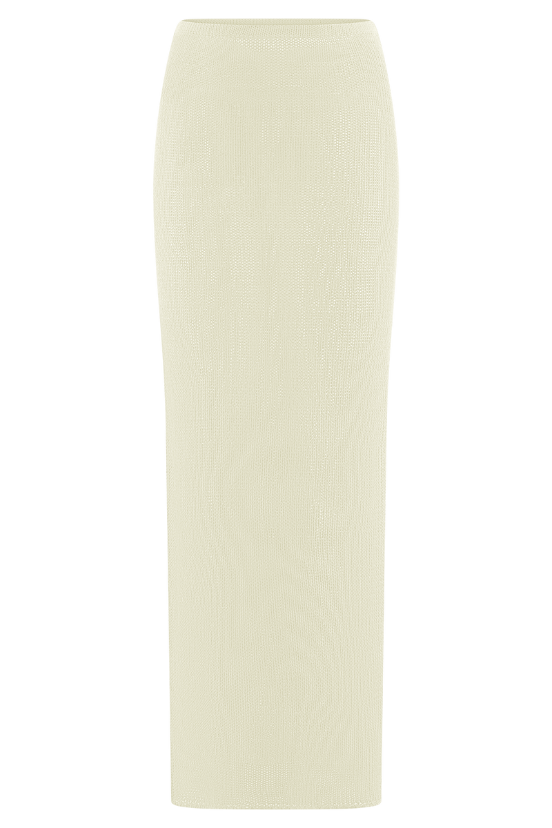 Reagan Knit Maxi Skirt - White